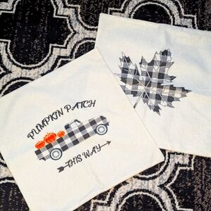 Decorative pillow covers for seasons and holidays 18x18 . Total of eight covers